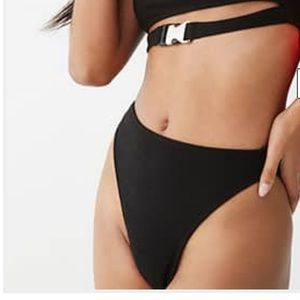 High-waist bikini bottom